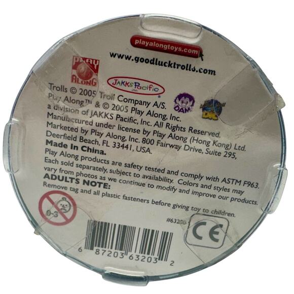 2005 GOOD LUCK MESSENGER TROLL - 3" DAM Troll Doll - NEW IN CONTAINER - Rare - Picture 7 of 8